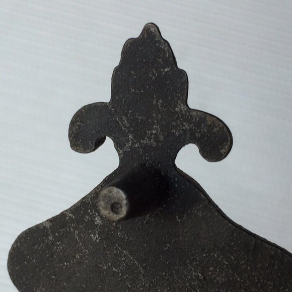 Wilton Cast Iron Metal Sad Trivet Footed Spoon Rest Ornate Painted Star Heart - Picture 9 of 10